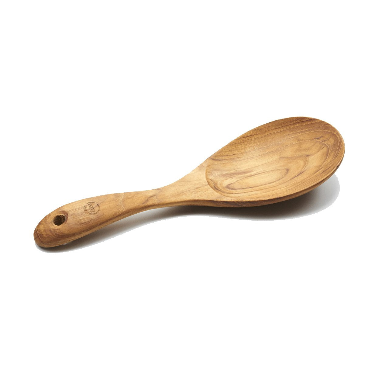 FAAY 9-Inch Teak Rice Paddle for non-stick cookware and smooth serving