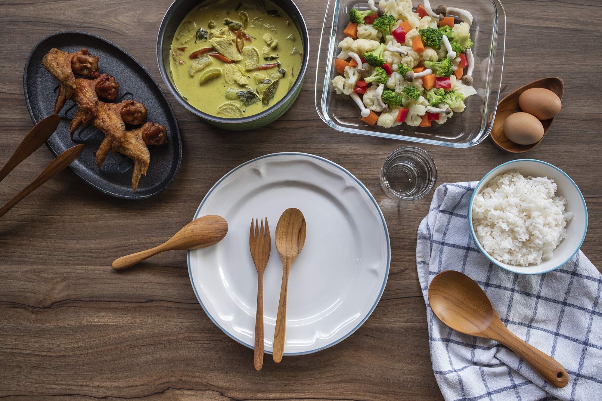 FAAY handmade teak utensils crafted by local artisans