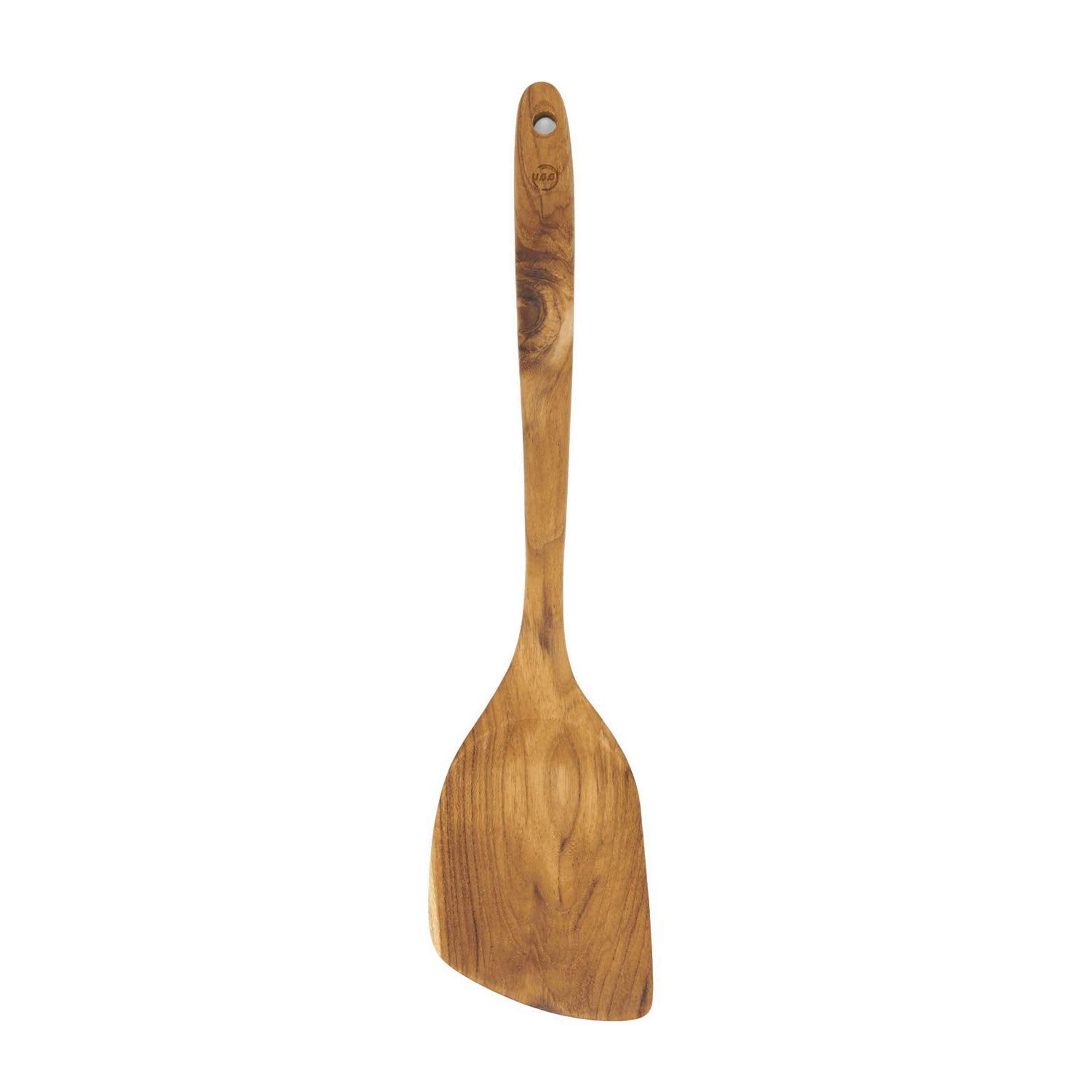 FAAY left-hand stir fry spatula with angled head for easy wok flipping.