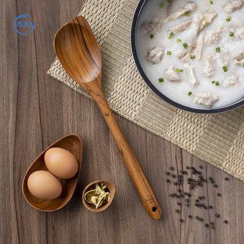 FAAY teak utensils are easy to care for and quick to dry after use.