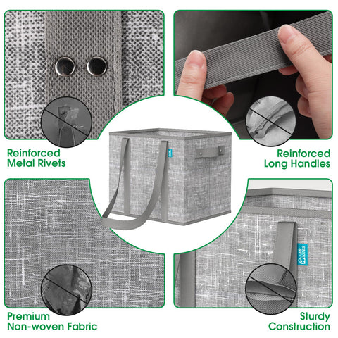 Fab totes cardboard-bottom grey bag standing upright for organized packing.
