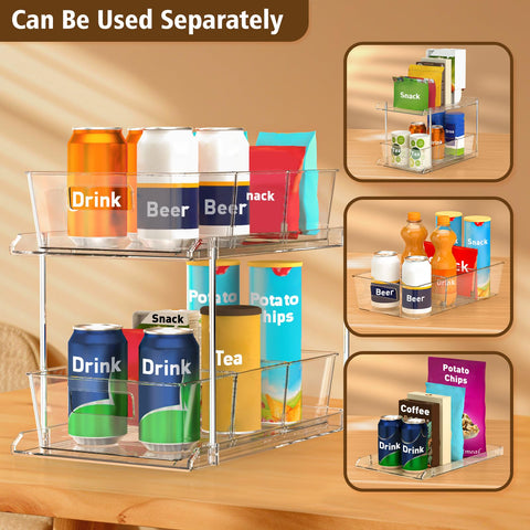 Fabspace clear bathroom organizer tray offers quick item visibility for daily routines