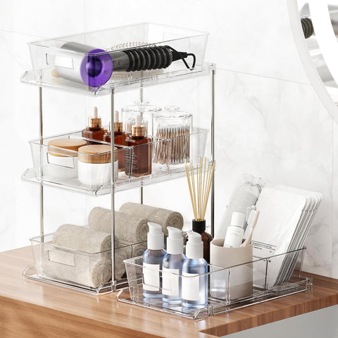 Fabspace multipurpose vanity counter tray suits skincare and cosmetics