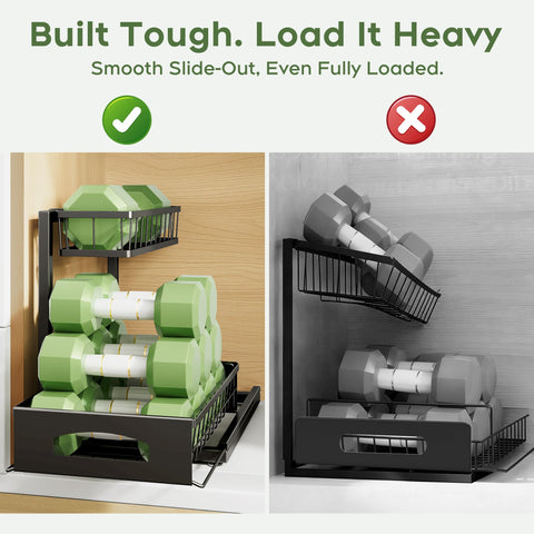Fabutier height-adjustable design fits 12.8 to 15.4 inch spaces