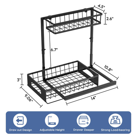 Fabutier 2-pack lower drawer keeps items secure and within reach