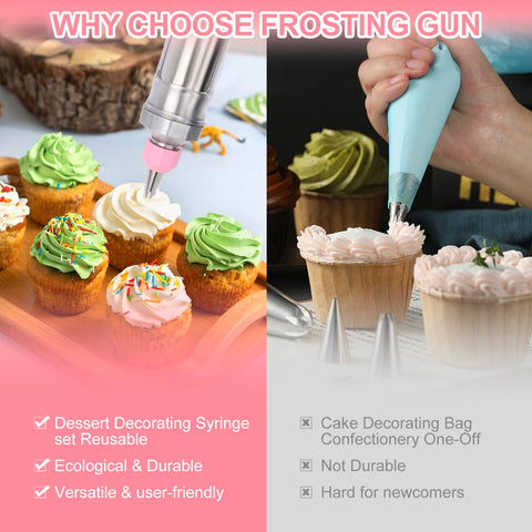 FACIACC silicone scraper for smoothing batter and frostings with clean edges