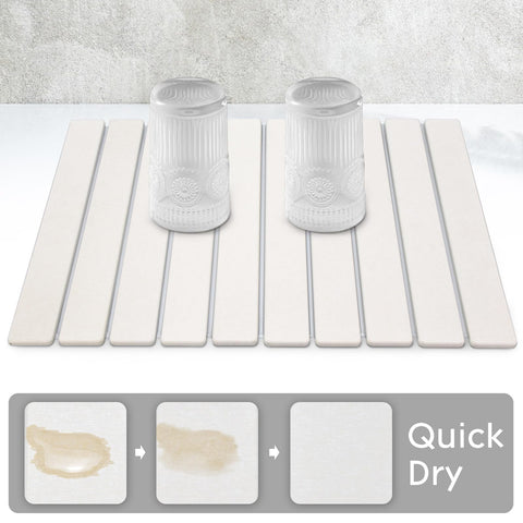FADSKKJ stone drying mat texture closeup highlights porous surface with fast moisture uptake.
