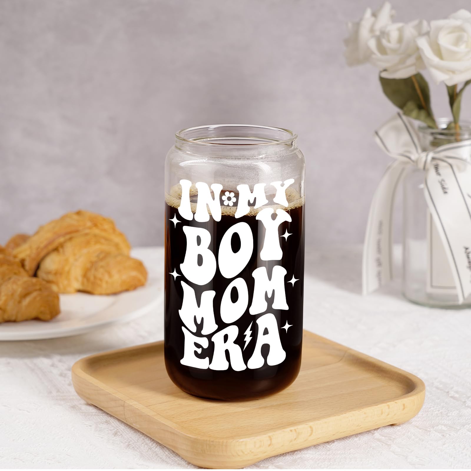 Fairy's Gift Boy Mom Era hand held with coffee cup for busy mom life