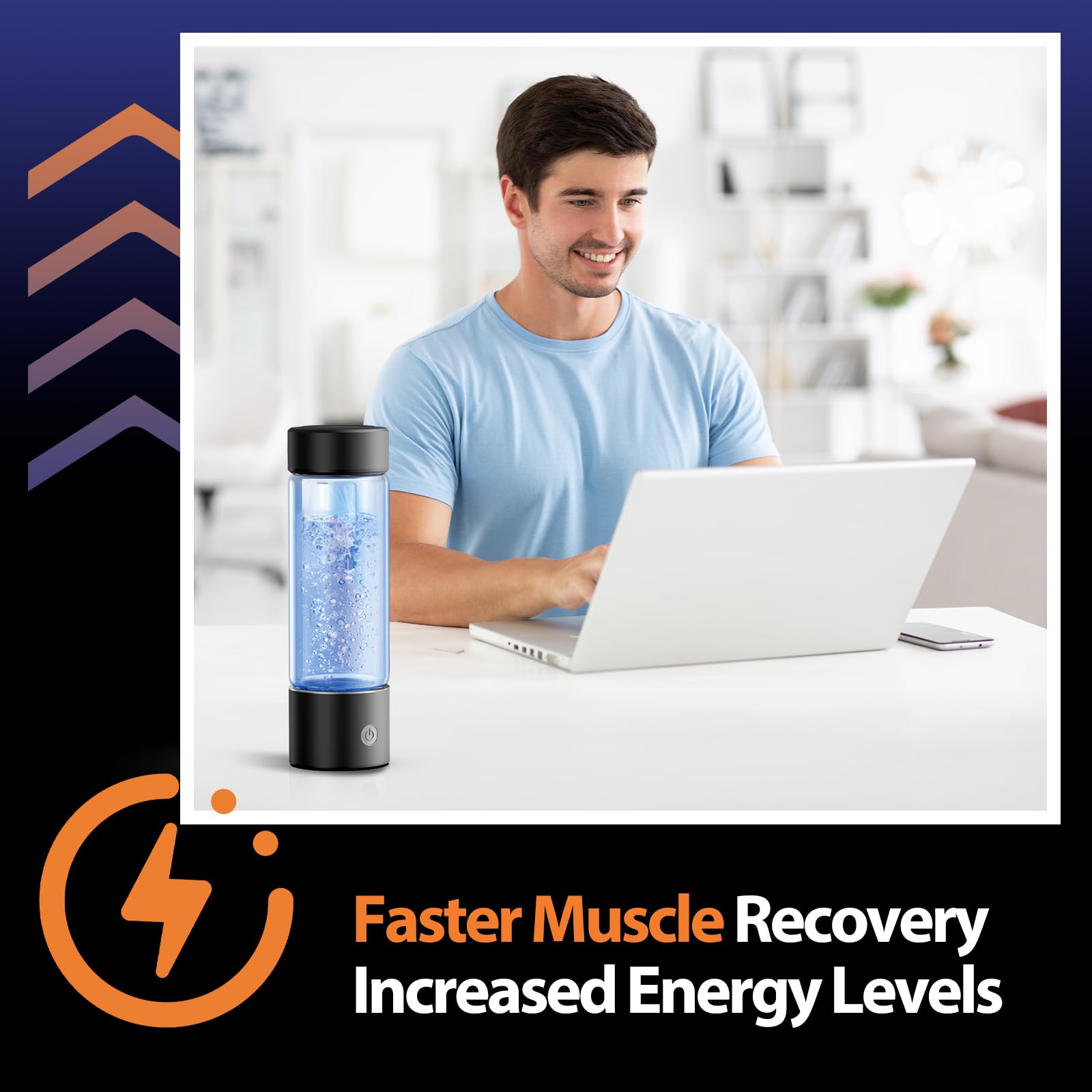 Fakllod hydrogen water bottle is ideal for travel and workouts.