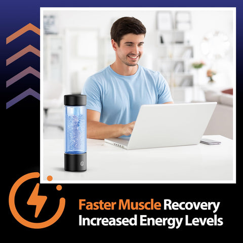 Fakllod hydrogen water bottle is ideal for travel and workouts.