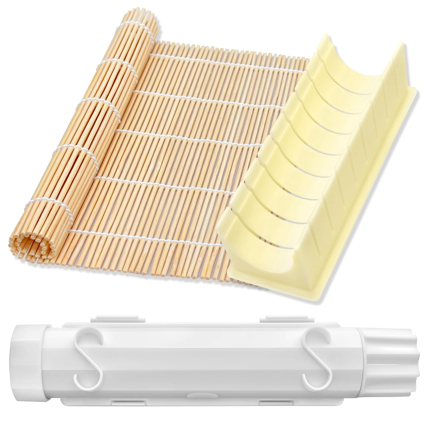 FALESHOS bamboo rolling mat for easy homemade sushi rolls