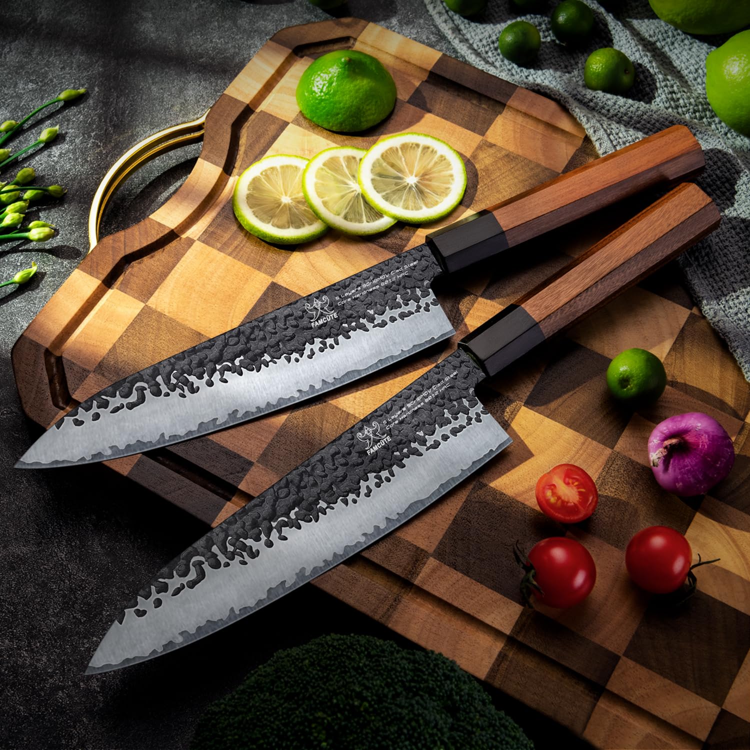 FAMCÜTE non-slip octagonal handle ensures balanced grip and precise cuts.