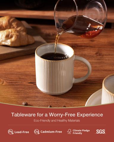 Famiware dreamy glaze with double reactive finish creates unique color variations.