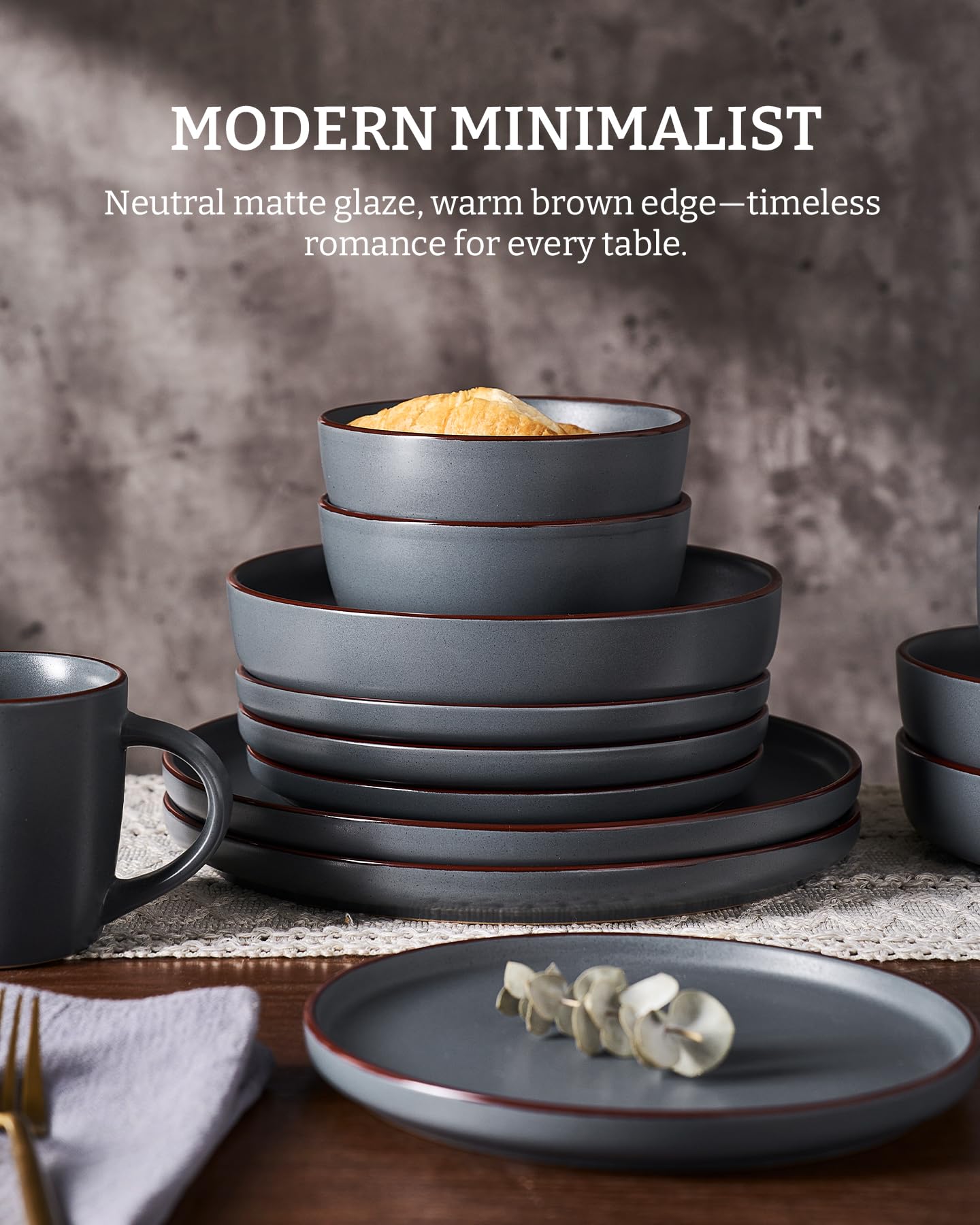 Famiware Mercury stackable dinnerware design for compact storage