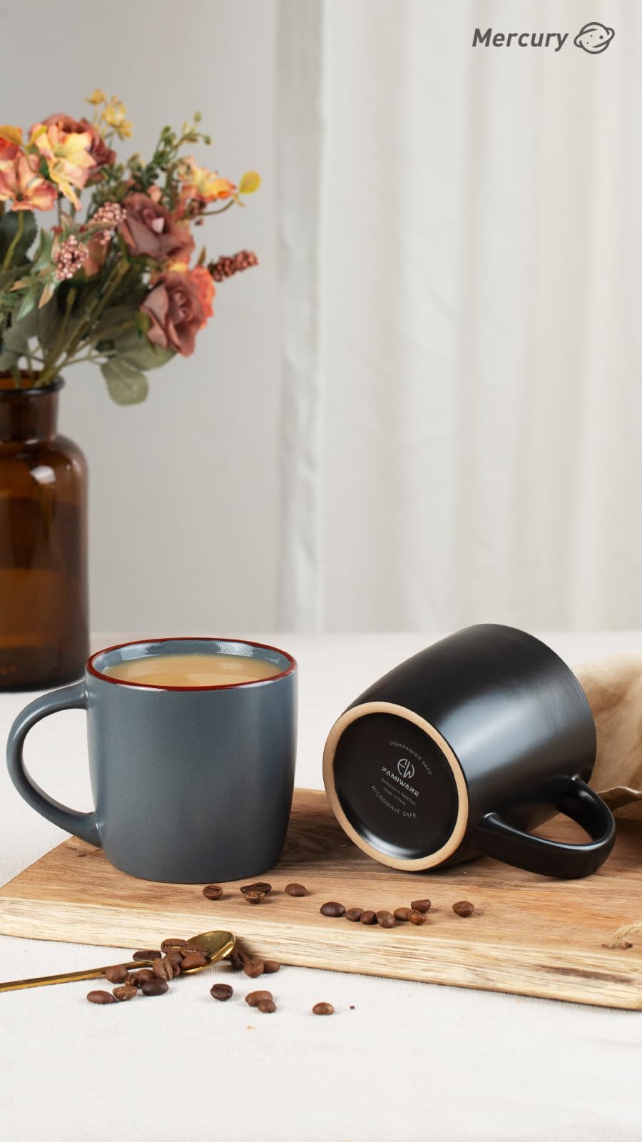 famiware Mercury mug is dishwasher safe for quick cleanups