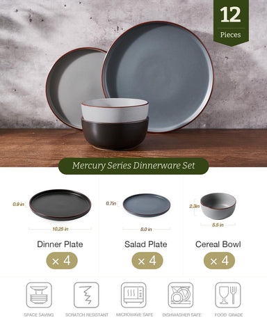 Famiware Mercury salad plate in neutral tones enhances casual lunches.