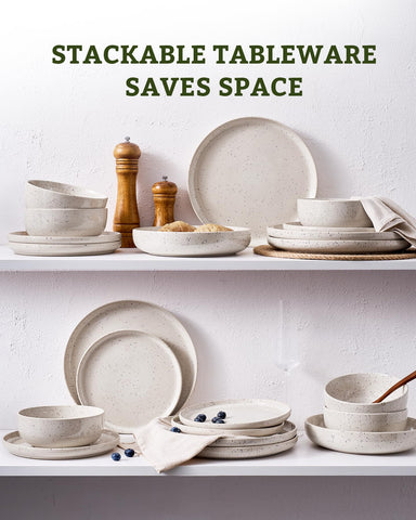 Famiware Meteor dinnerware is dishwasher-safe for simple post-meal cleaning.