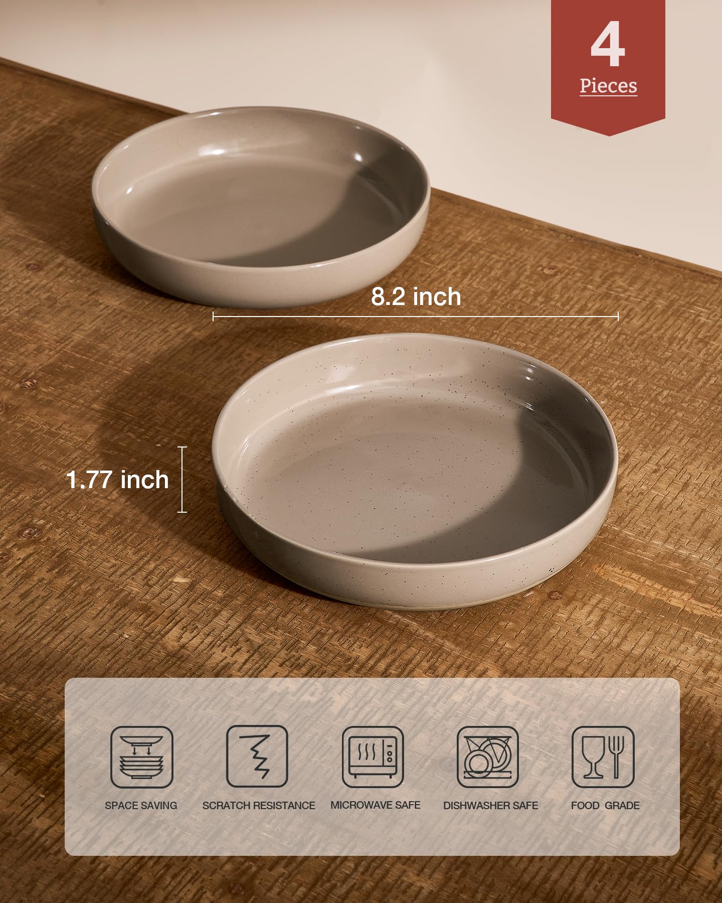 Famiware Milkyway 33oz salad bowls 4-pack ideal for entertaining