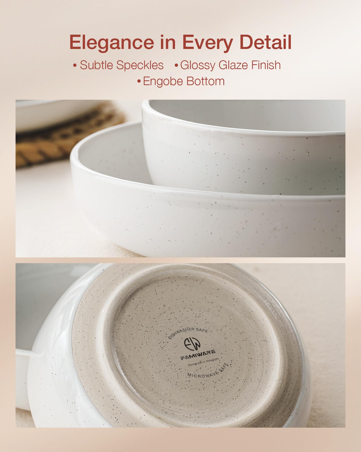 Famiware Milkyway natural glaze on stoneware feels durable.
