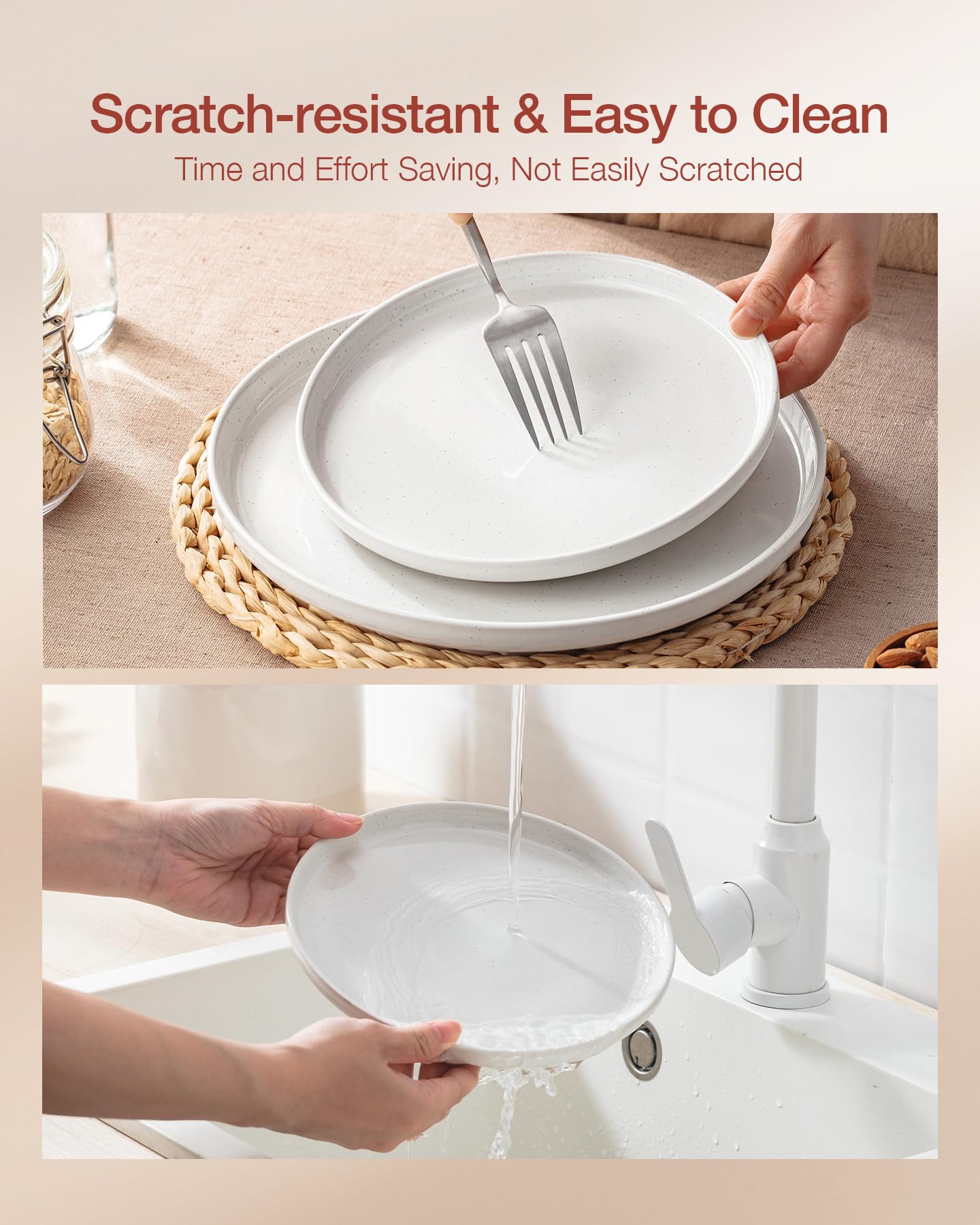 Famiware Milkyway speckled design adds character to meals.