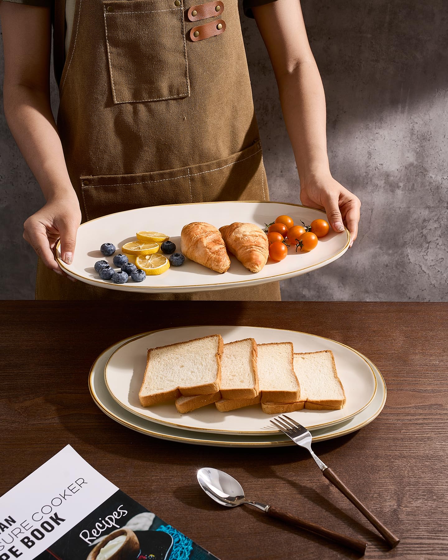 Famiware Ocean Series small oval platter ideal for appetizers.
