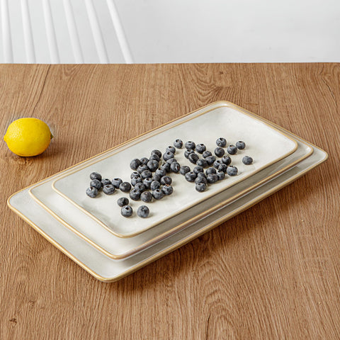 Famiware Ocean Series durable serving platters for daily meals.