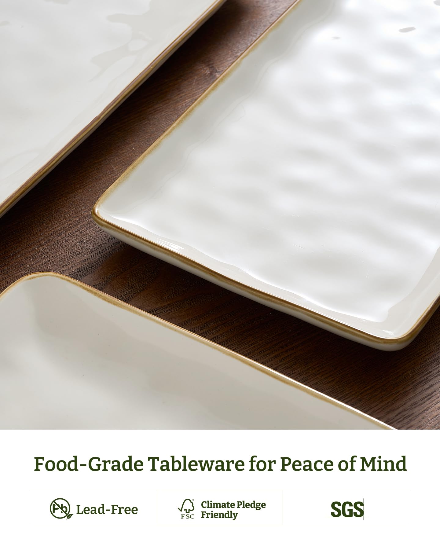 Famiware Ocean Series table-scape setup with platters