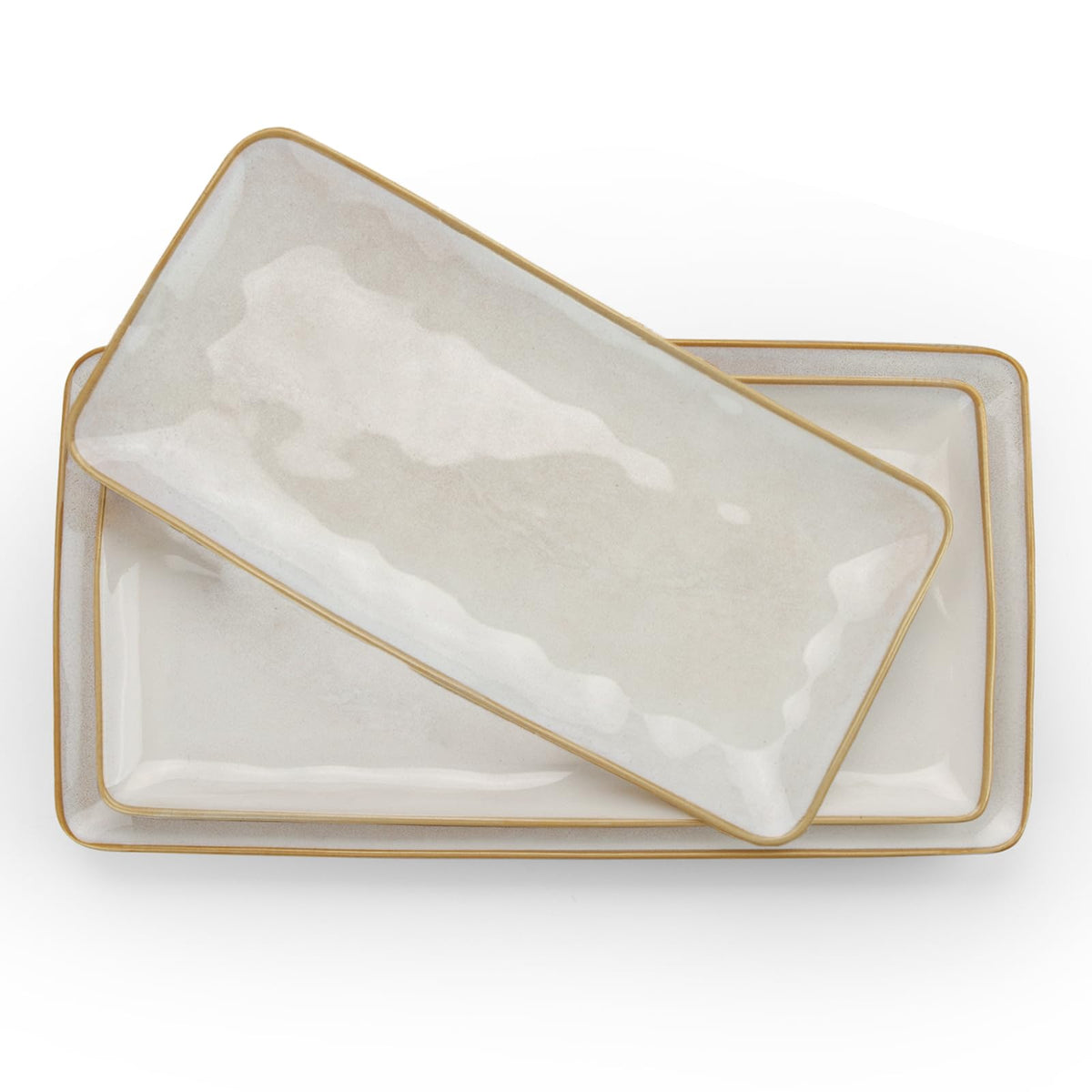 Famiware Ocean Series wave-design platter for elegant table settings.