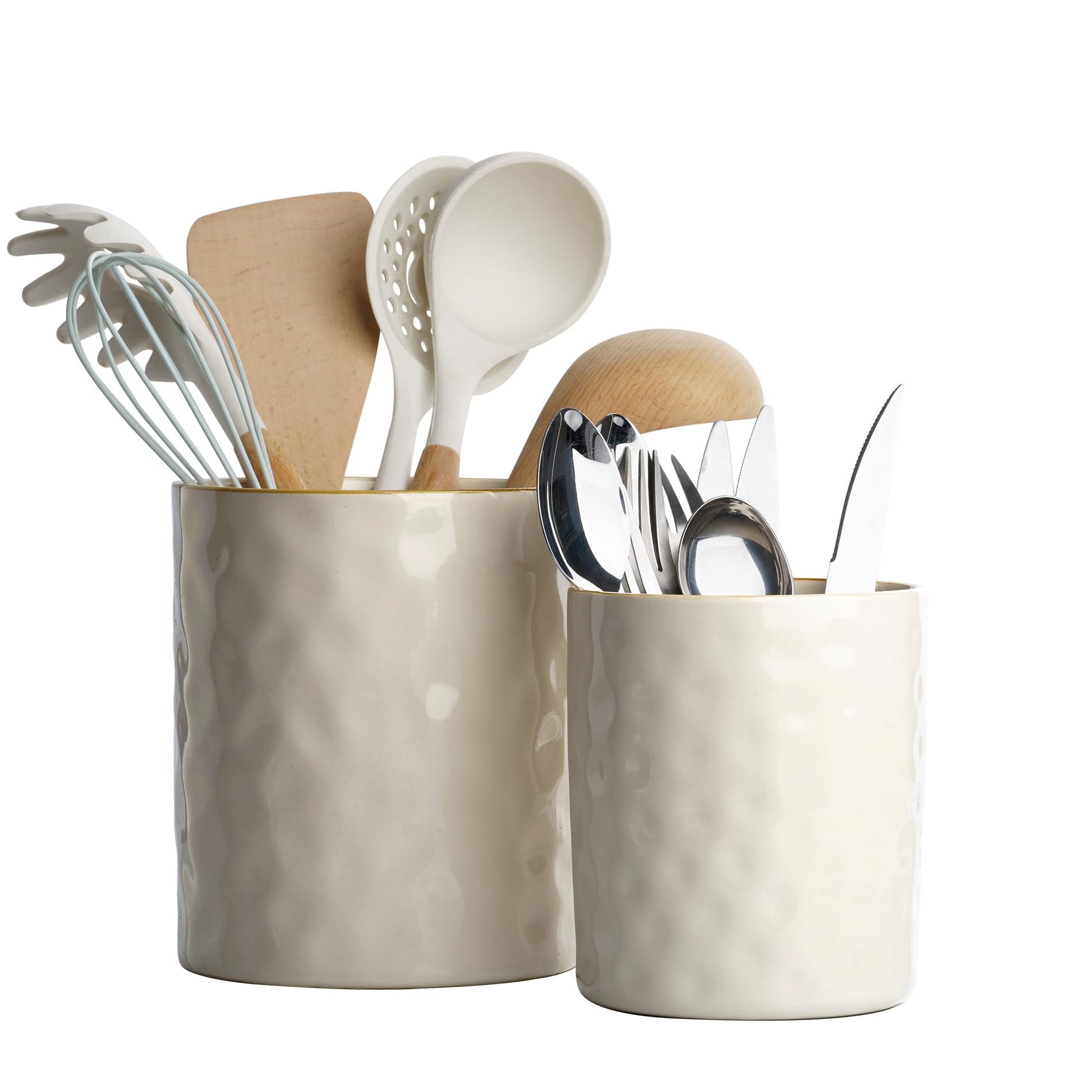 famiware Ocean Utensil Holder large offering extra countertop storage for spatulas and spoons