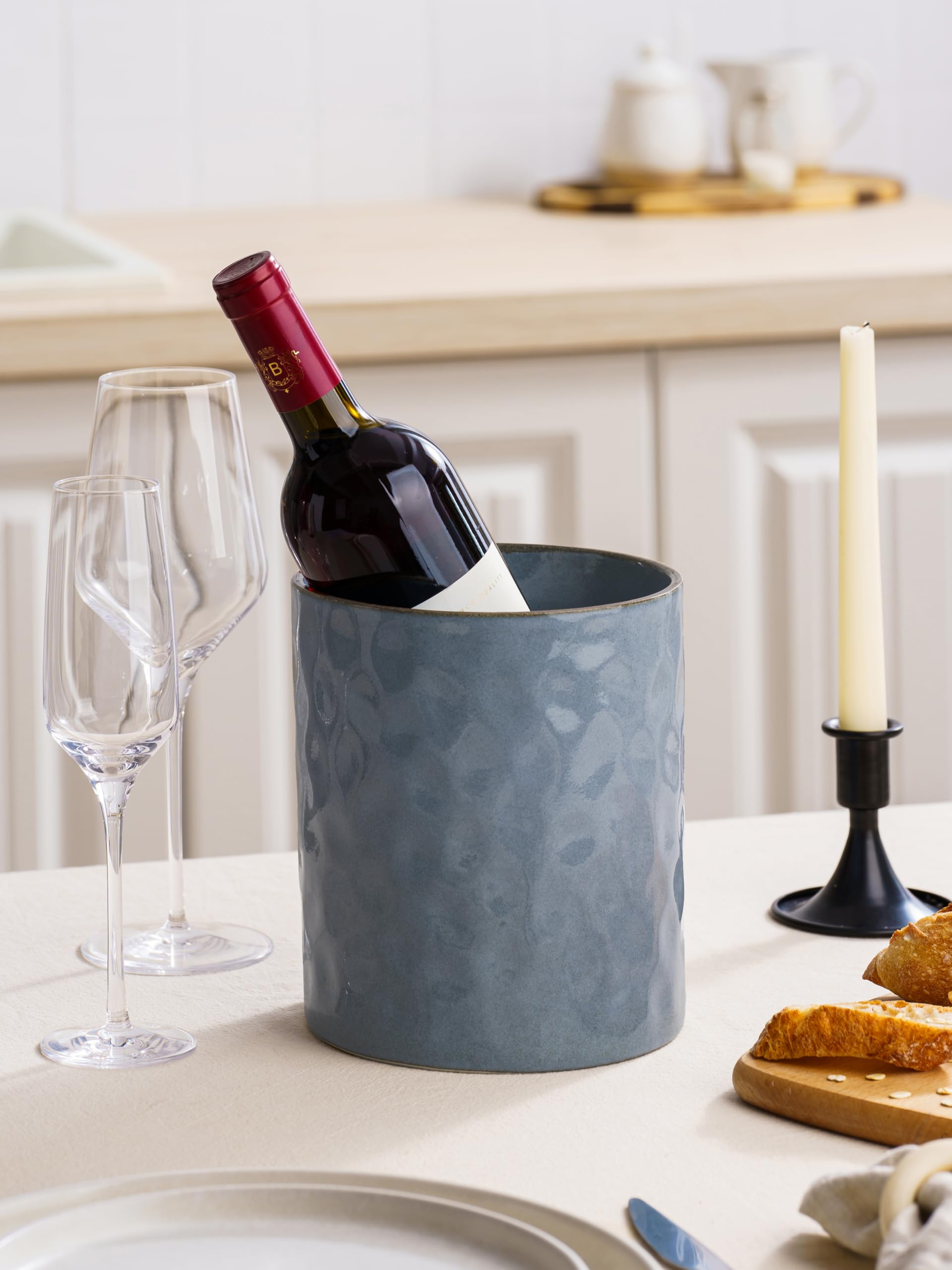 Famiware Ocean modern ceramic decor complements any kitchen style.