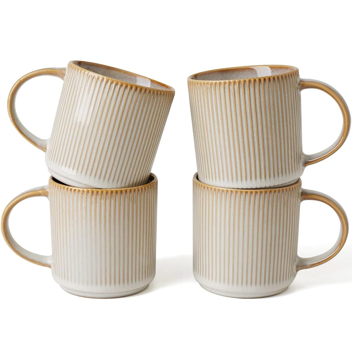 Famiware Star 12oz mug set of four for family coffee routines.