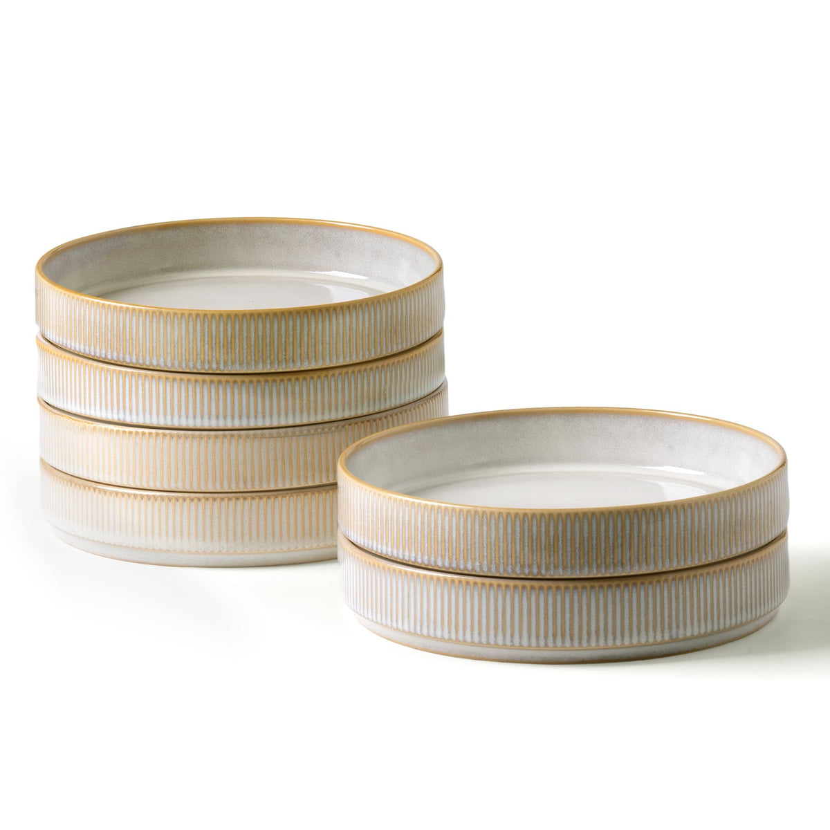famiware Star 7.5-inch pasta bowls set for family meals with ample 23 oz capacity.