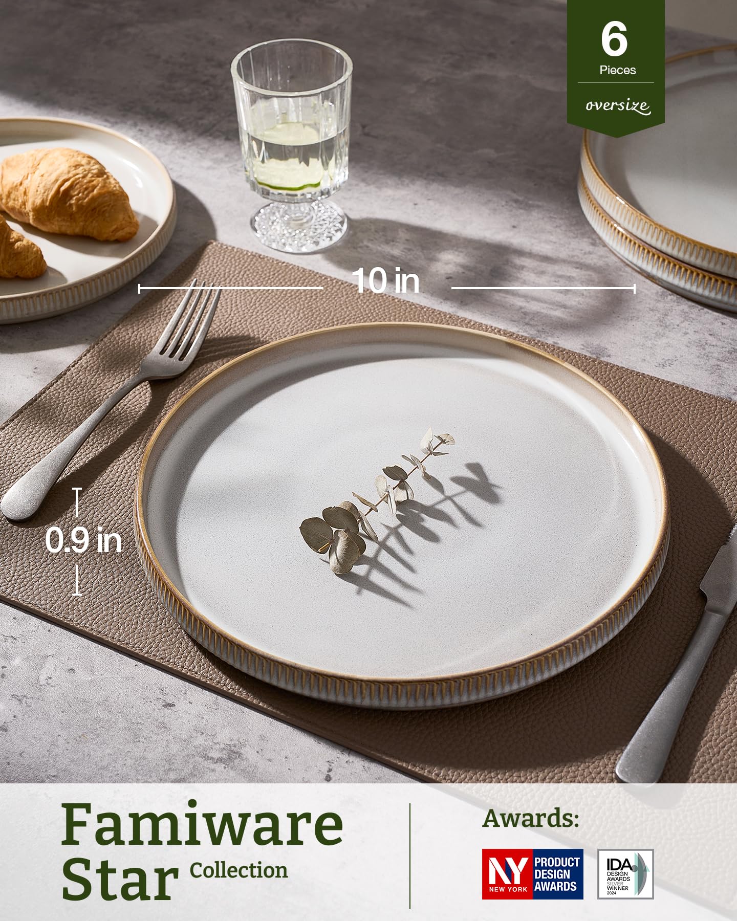 Famiware Star plate scratch-resistant glaze endures daily use