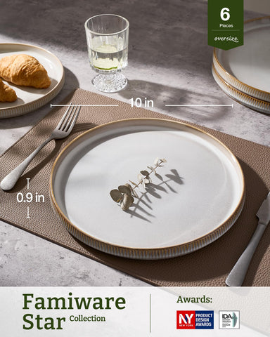 Famiware Star plate scratch-resistant glaze endures daily use