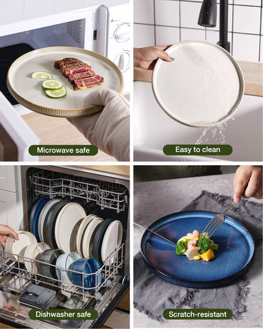 Famiware Star Dinnerware cappuccino-white finish adds timeless elegance
