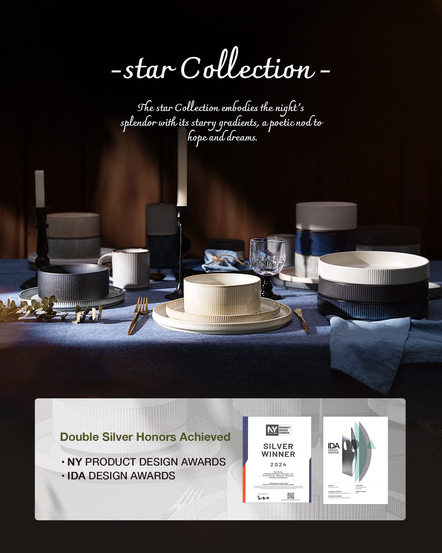 Famiware Star Dinnerware lead-free and cadmium-free safety for families
