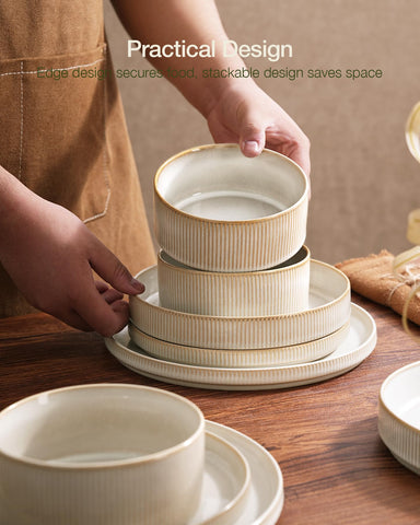Famiware Star Dinnerware stack grooves-base for secure storage