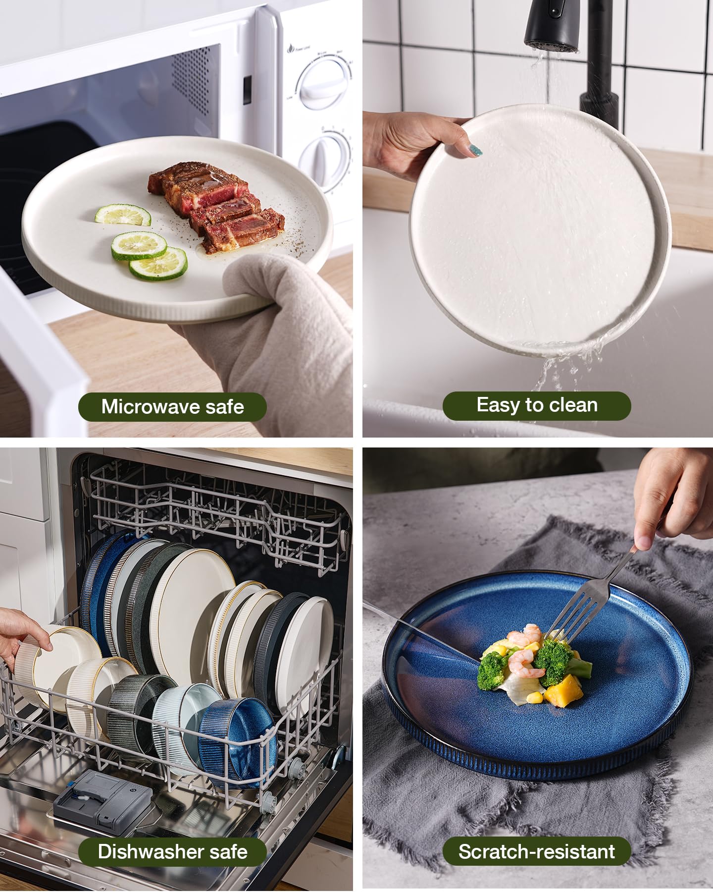 Famiware Star dishware is dishwasher and microwave safe for quick meals