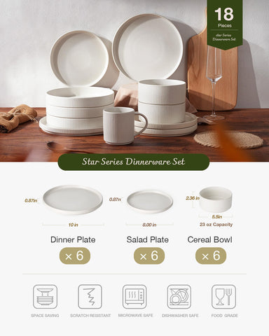Famiware Star 8in salad plate highlights versatile stoneware for greens and sides