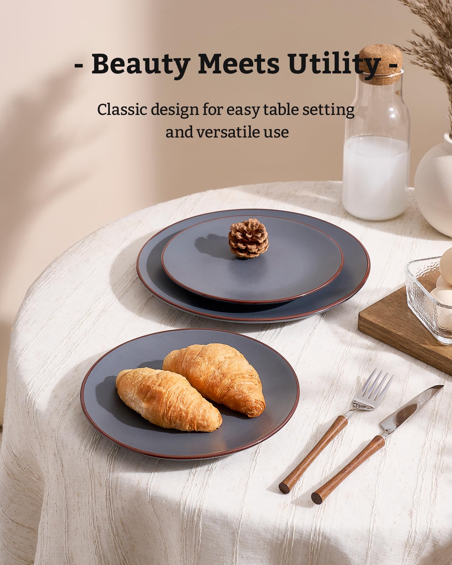Famiware Venus 20-ounce cereal bowls ideal for breakfast or soup.