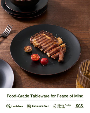 Famiware Venus handcrafted rim detail adds refined table appeal.
