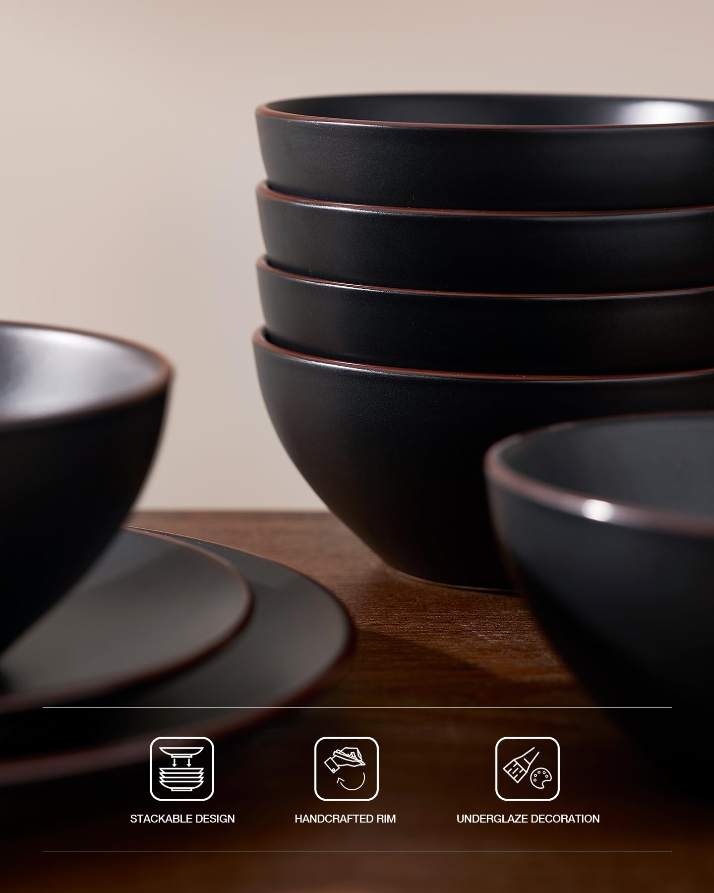 Famiware Venus matte glaze closeup shows durable, easy-clean surface.