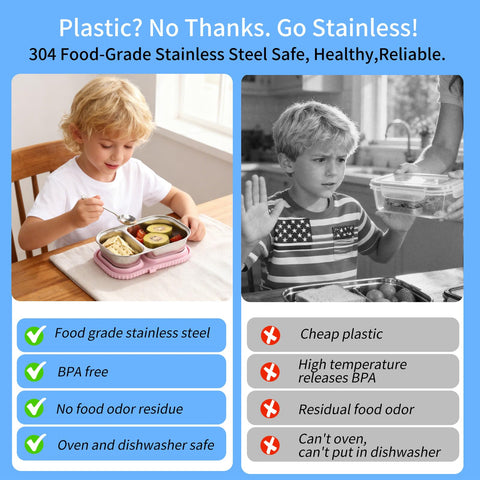 FAMOR 420ml stackable snack box shows compact portion control