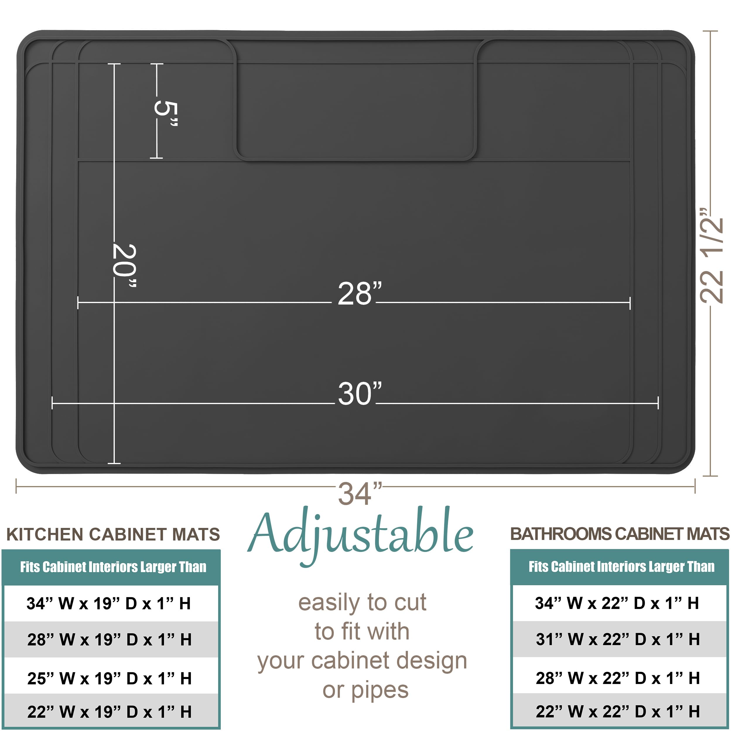 Famous Dino silicone waterproof mat flexible around pipes for tight fits