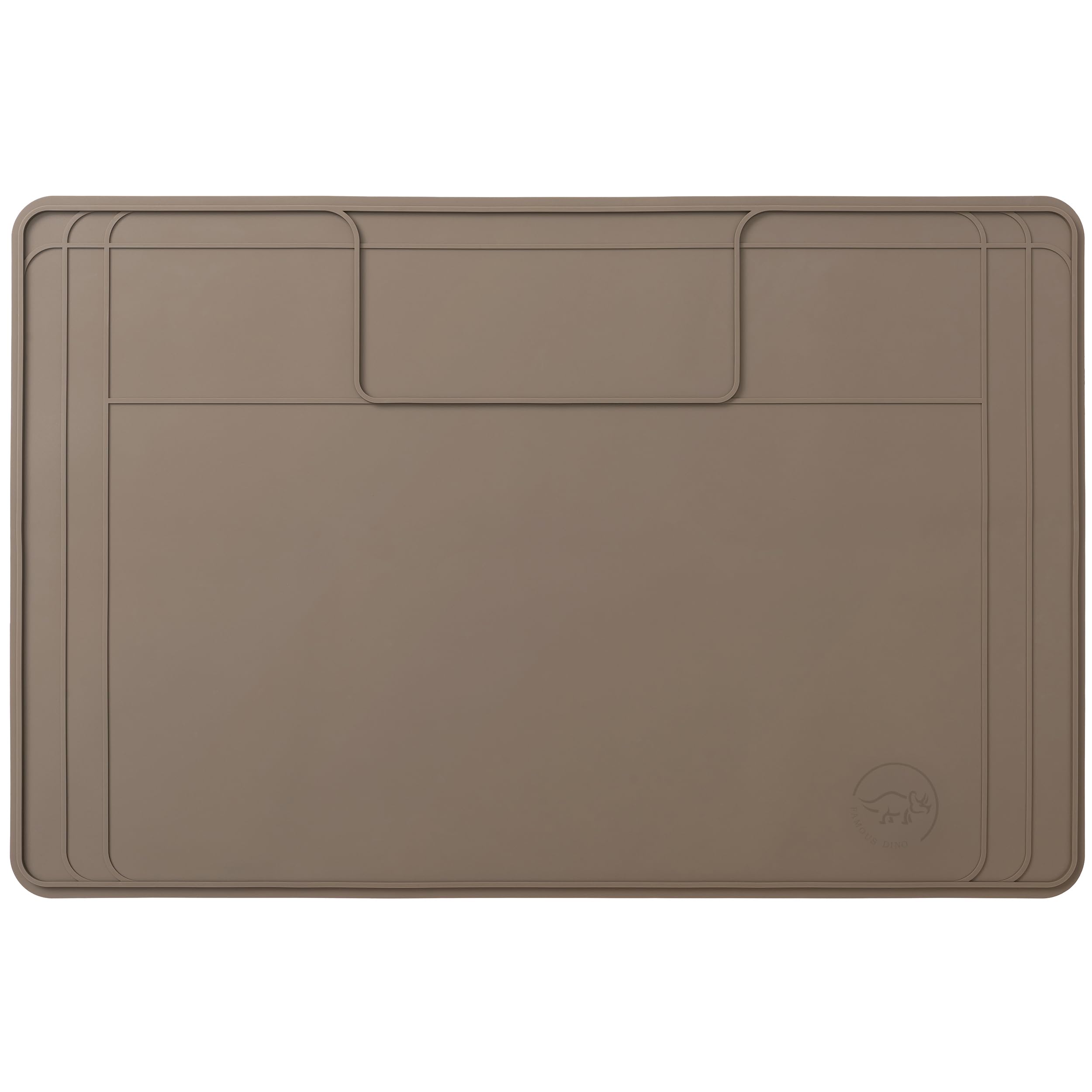 Famous Dino Under Sink Mat silicone waterproof protection for cabinets and floors.