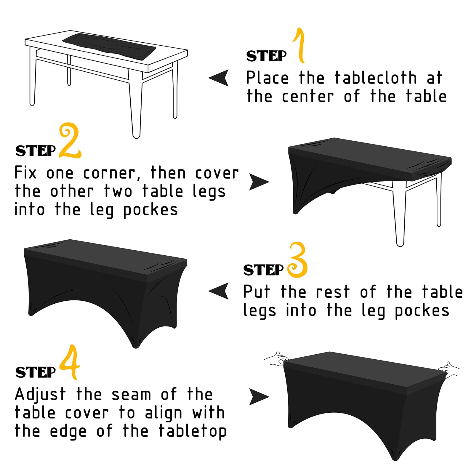 Famstar 6ft cloth is machine washable, easy care for repeated hosting.