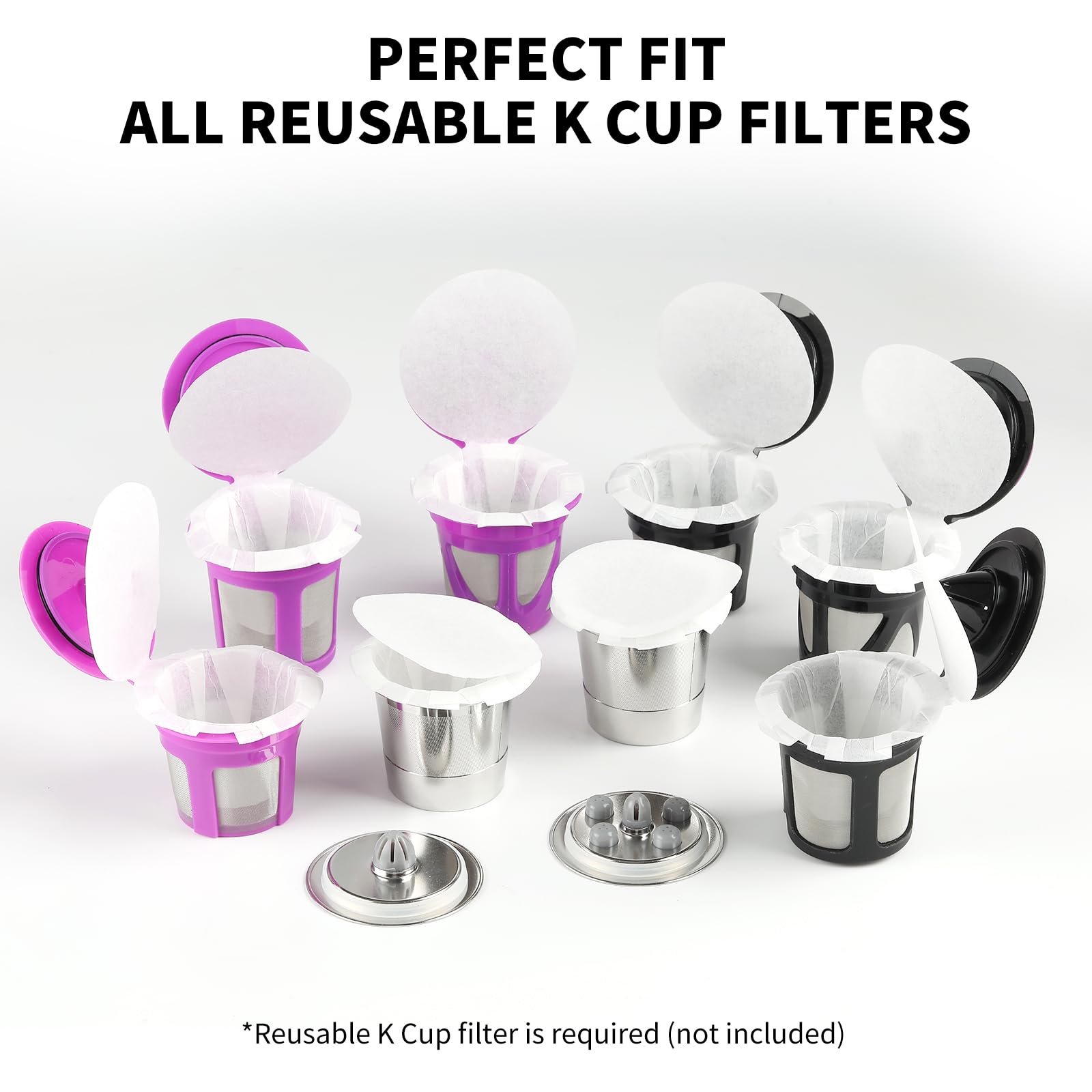 Fanativita disposable filters fit most reusable K-Cups, saving time.