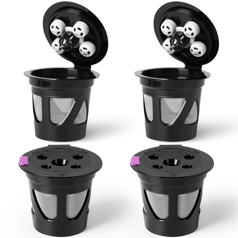 Fanativita reusable K cups with stainless steel mesh for durable, eco-friendly brewing.