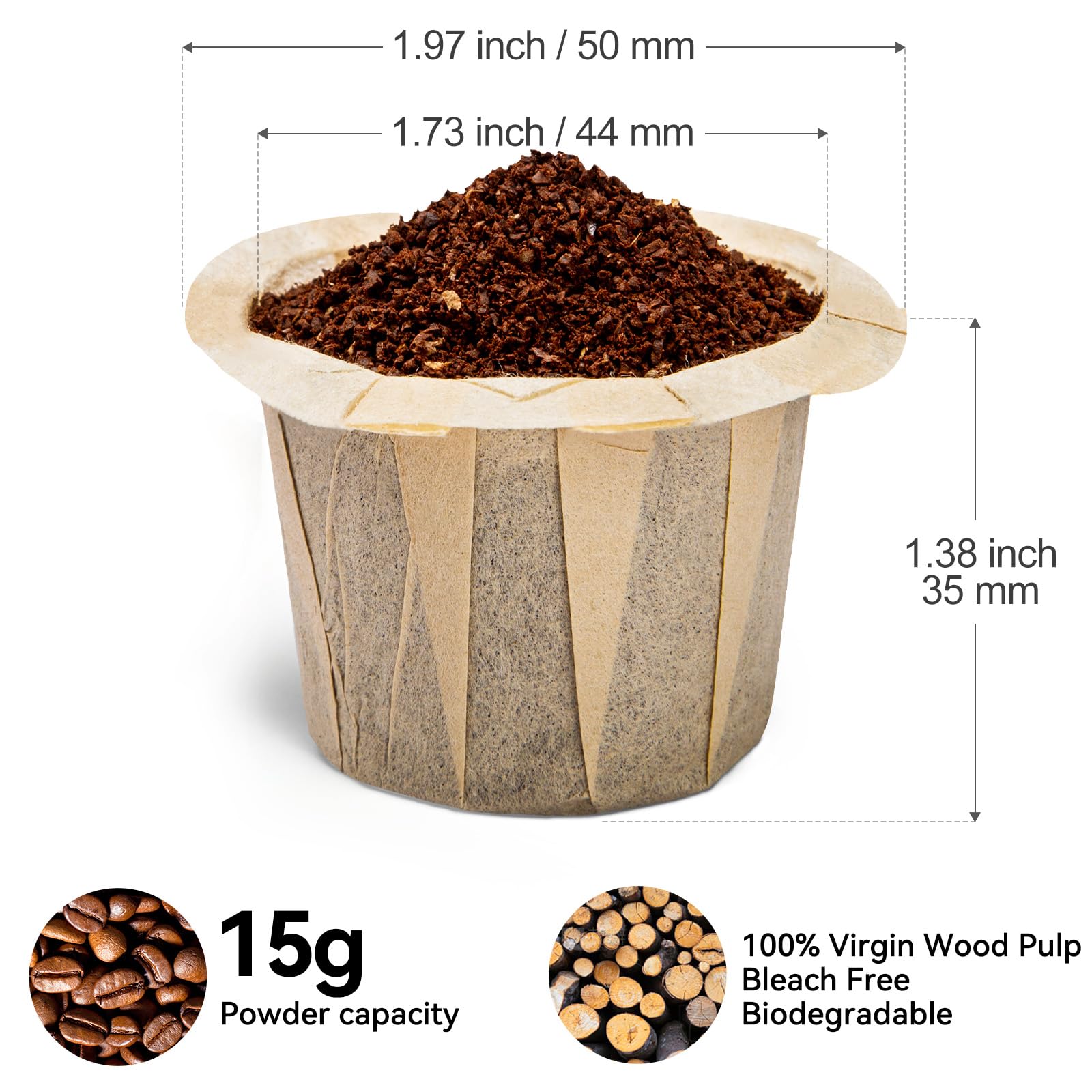 Fanativita unbleached, compostable filters with no chemical residue.