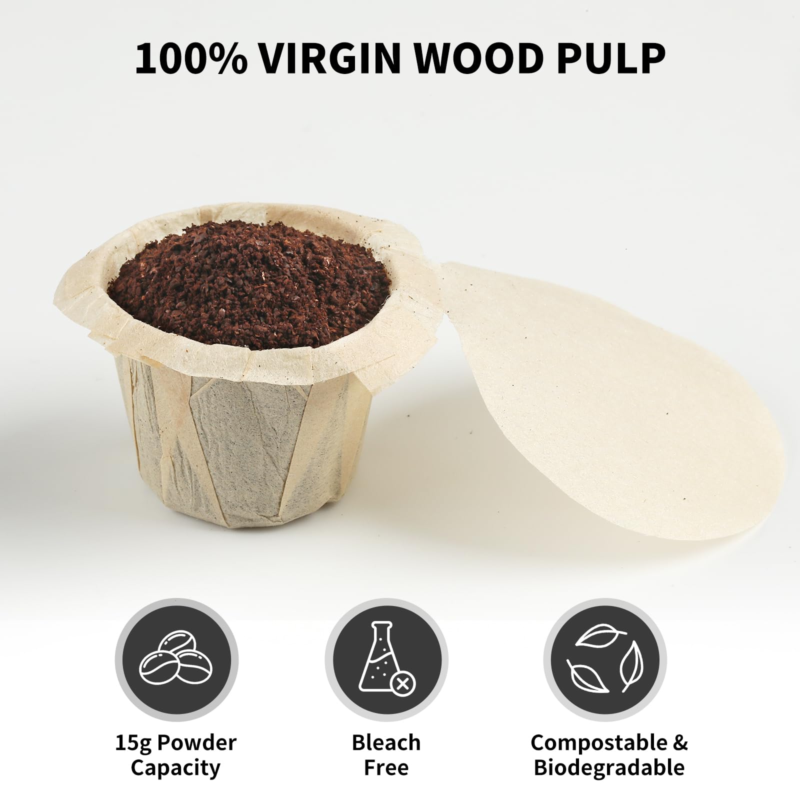 Fanativita unbleached paper filters for clean, flavorful brews.